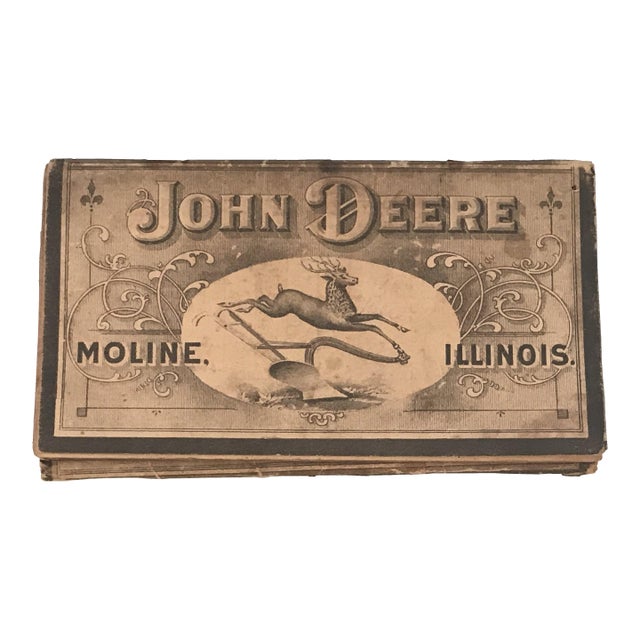 1903 John Deere Farmers Pocket Companion: Antique Advertising Ledger For Sale