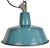 Industrial Petrol Enamel Factory Lamp with Cast Iron Top, 1960s For Sale - Image 6 of 18