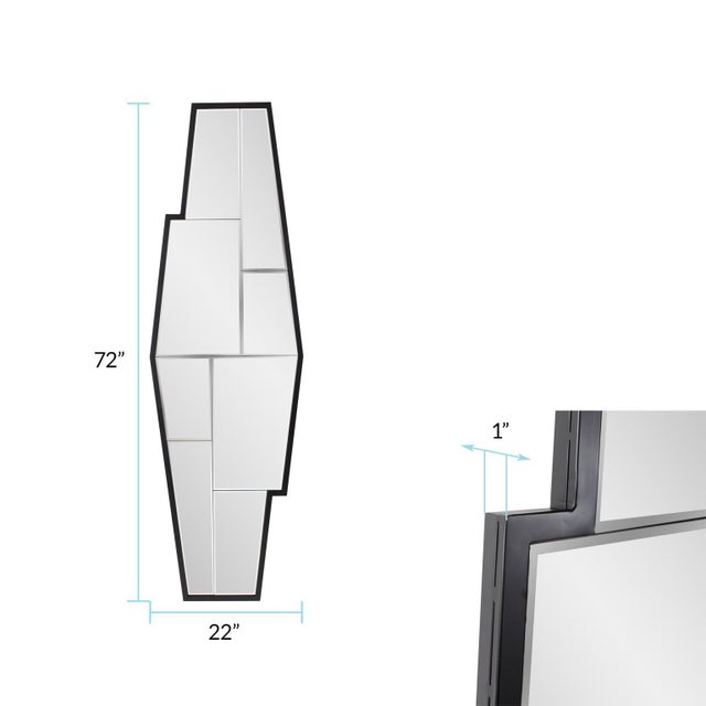 Metal Neutra Mirror For Sale - Image 7 of 9