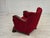 Danish Relax Armchair in Furniture Velour and Carved Oak Wood, 1950s For Sale - Image 12 of 18