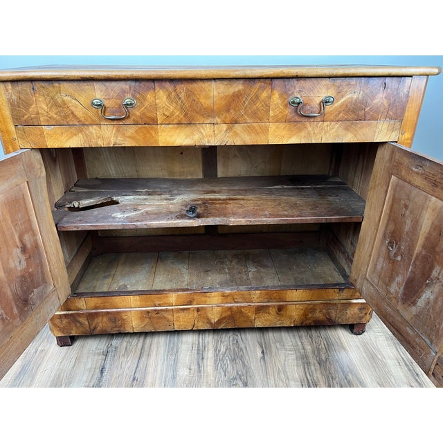 Antique French Biedermeier Fruitwood Buffet C. Mid 19th Century For Sale - Image 12 of 13