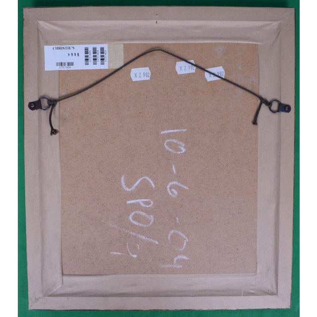 Jockey W/ Salmon Silks W/ Black Stripe Sleeves/ Cap & Chest Sash Watercolour by Joshua Dighton For Sale - Image 4 of 4