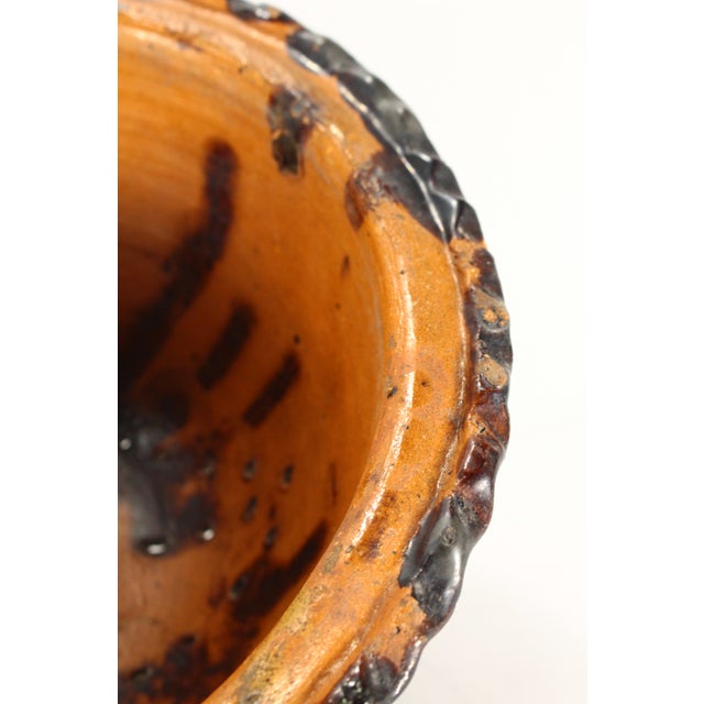 Circa 1900 Barrio De La Luz Puebla Pottery Hanging Planter Cache Pot Barro Vidriado For Sale - Image 18 of 18