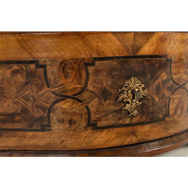 Antique German Walnut Commode, 1700s For Sale - Image 6 of 10