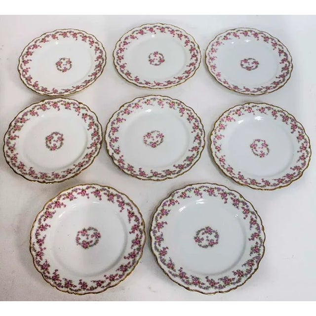 1940s Set of 8 Limoges Plates - Elite Works France For Sale - Image 5 of 7