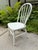 Late 19th Century 19th Century Antique Distressed White Hoop Back Windsor Side Chair For Sale - Image 5 of 9