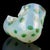 Vintage Fratelli Toso Murano Opalescent White Green Aventurine Spots Italian Art Glass Cut Rim Bowl For Sale - Image 12 of 12