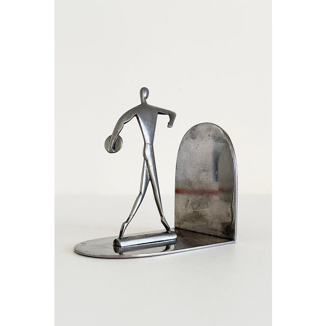 1950s Austrian Modernist Figural Bookends For Sale - Image 5 of 11