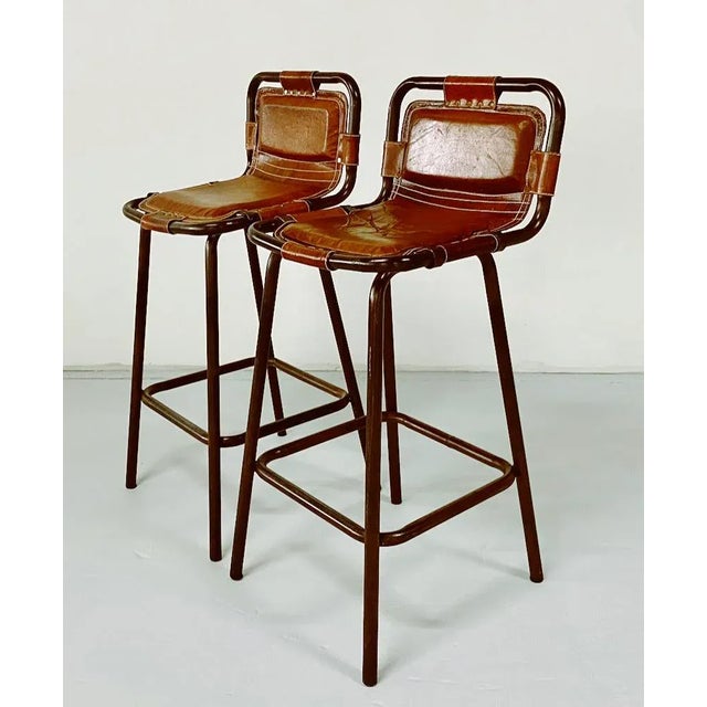 1950s Mid Century Barstools - a Pair For Sale - Image 10 of 10