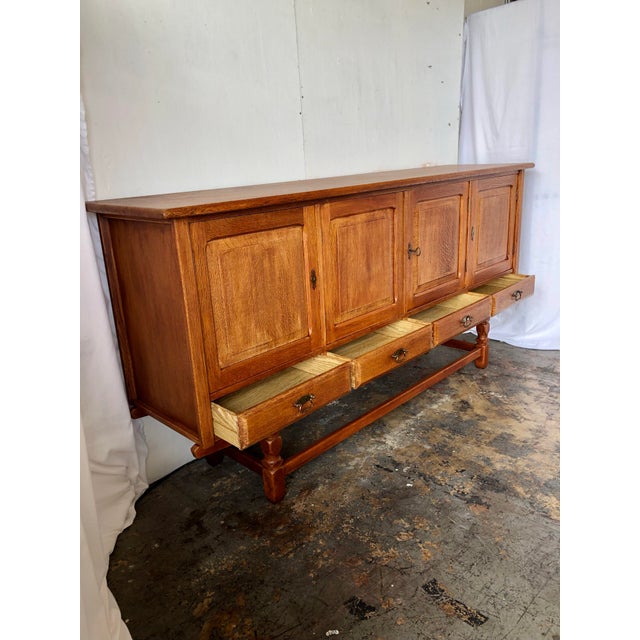 Mid-Century Modern Mid 20th Century Danish Oak Sideboard by Henning Kjaernulf, Attributed For Sale - Image 3 of 8