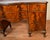 1930s 1930s Antique Mahogany Sideboard Server With Bookmatched Veneer and Claw Feet For Sale - Image 5 of 18