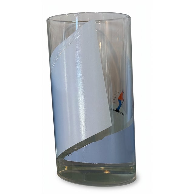 Vintage Italian Alpine Skier Highball Cocktail Glasses — Set of 4 For Sale - Image 14 of 14