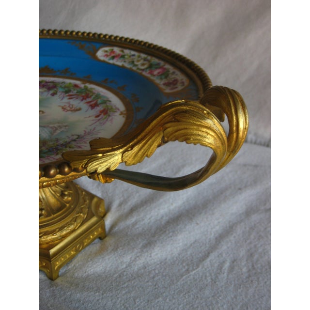 Mid 19th Century Napoleon Sevres Style Coupe in Gilt Bronze Mounting For Sale - Image 13 of 14