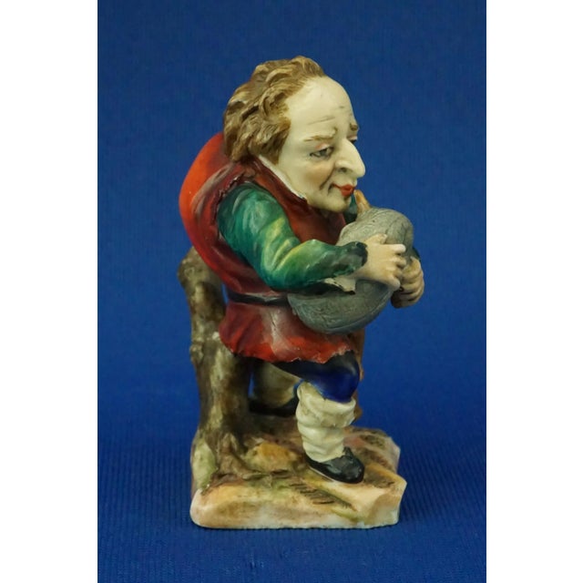 19th Century Porcelain Figurine of Caramogi from Ginori Doccia, Italy For Sale - Image 3 of 18