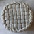 Vintage Italian White Woven Ceramic Basket For Sale - Image 9 of 11