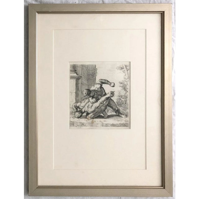 Traditional Set of 6 Framed 17th C. Etchings by the French Artist Francois Perrier (1590–1650) For Sale - Image 3 of 9
