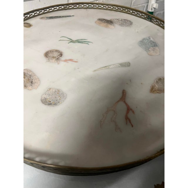 Pair Vintage Marble “Scagliola” Circular Table Tops, Attributed to Emilio Martelli For Sale - Image 4 of 13
