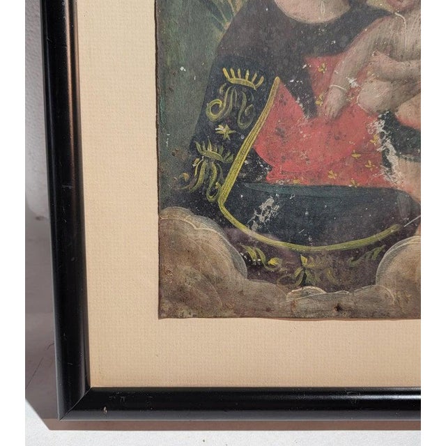 19thc Retablo Catholic Framed Art For Sale - Image 4 of 5