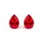 A whisper of modern romance, these pear-cut ruby studs paint the earlobe with a drop of radiant red—sleek, saturated, and...