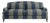 Sophie Conran Felix 3 Seater Sofa in Woodland Navy/Olive Wide Stripes For Sale