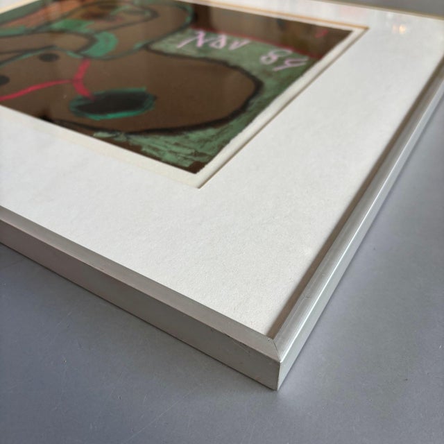 1980s Ed Dukkers, Omhelzing II (Embrace II), 1984, Acrylic on Paper For Sale - Image 5 of 11