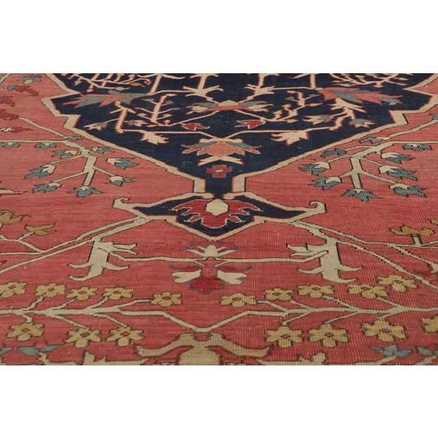Late 19th Century Late 19th Century Persian Serapi Rug, 08'07 X 10'00 For Sale - Image 5 of 10