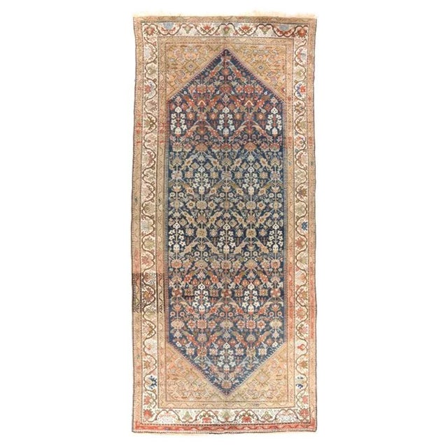 1920s Antique Hand Made Malayer Persian Rug- 5′3″ × 12′ For Sale - Image 5 of 5