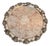 Antique Victorian Circular Silver-Plated Tray, 1860 For Sale