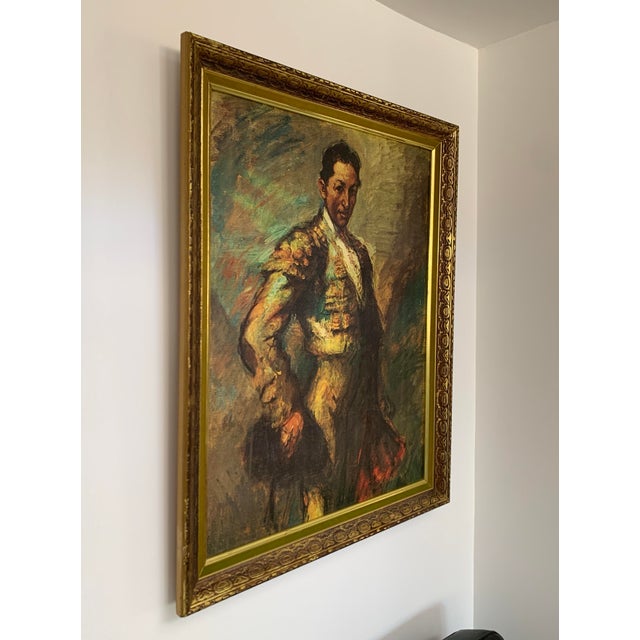 Mid-Century Portrait Bull Fighter Antonio Fuentes by Ricard Canals For Sale In Phoenix - Image 6 of 6