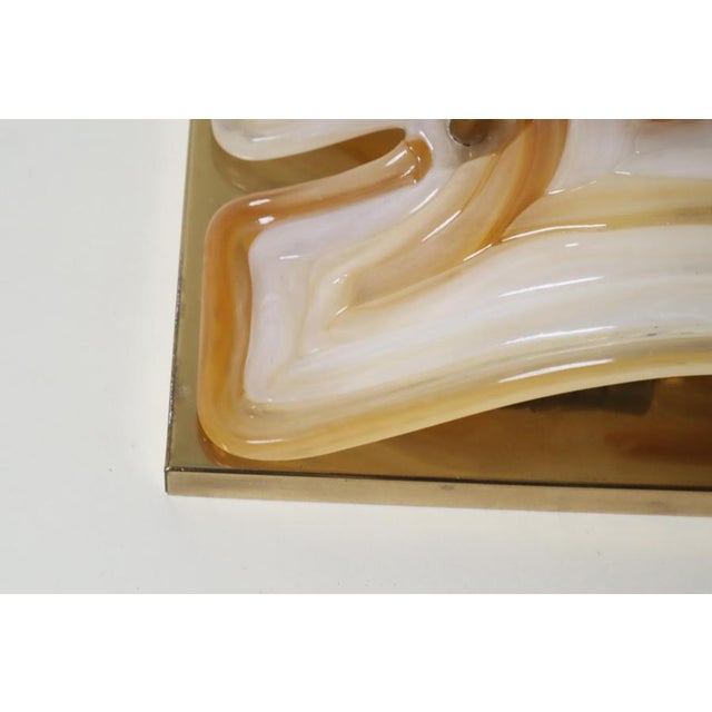 Mid-Century Modern Sconces in Brass and Cristallux, 1970s, Set of 2 For Sale - Image 3 of 18