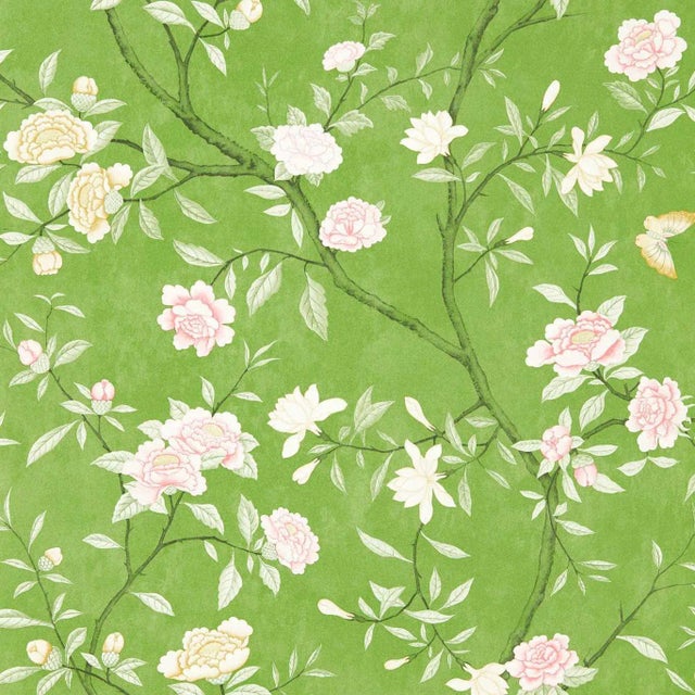 Zoffany Nostell Priory Wallpaper in Evergreen - a Sample For Sale