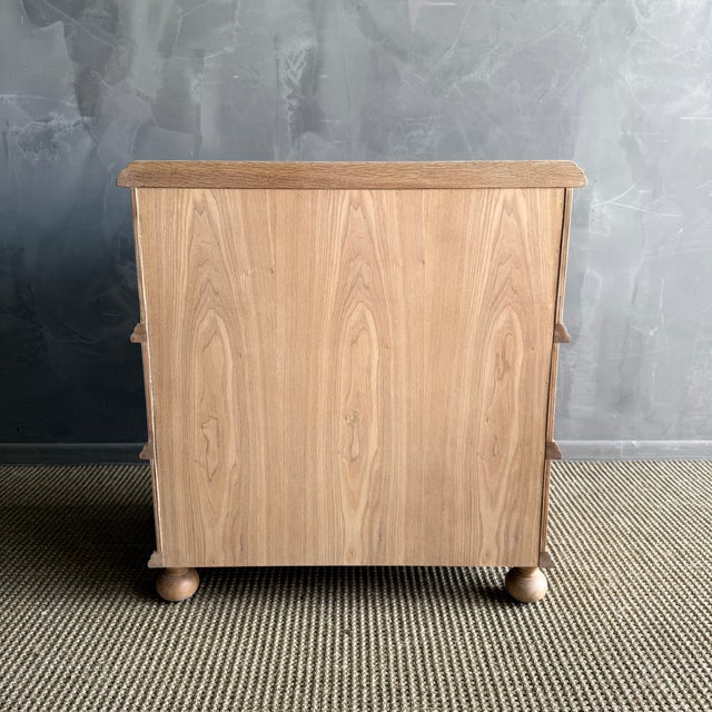 Not Yet Made - Made To Order European Oak Night Stand With 3 Drawers For Sale - Image 5 of 10