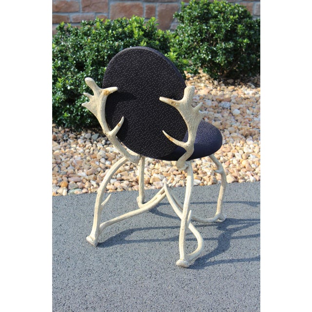 Attributed to Arthur Court Antler Side Chair 1970s For Sale - Image 18 of 18