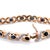 Contemporary 14ct Yellow Gold Sapphire and Diamond Bracelet 0.56ct 20.13g For Sale - Image 3 of 8