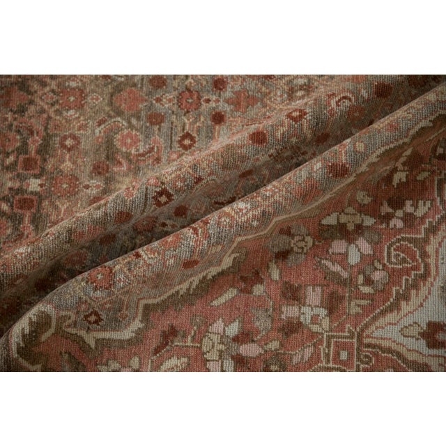 Old New House Vintage Distressed Malayer Carpet - 6'11' x 8'4" For Sale - Image 4 of 11