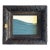 "Waves" Abstract Painting in Antique Frame, Seascape Painting Transitional Wall Art by JTS For Sale