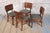 Vintage Art Deco Chairs in Beech and Walnut Veneer, Czech, 1920s, Set of 4 For Sale - Image 10 of 17