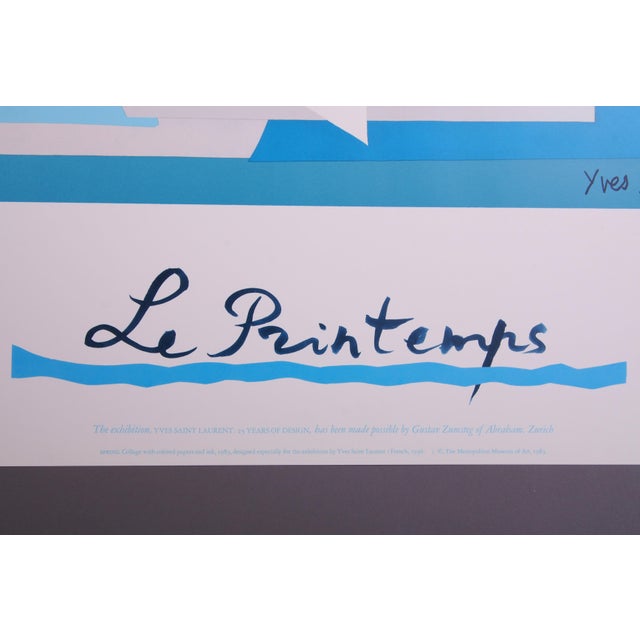 Paper The Four Seasons Posters from Yves Saint Laurent 1983, Set of 4 For Sale - Image 7 of 14