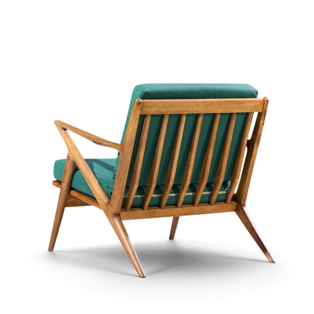 Mid 20th Century Poul Jensen for Selig Mid Century Walnut Z Lounge Chairs For Sale - Image 5 of 10