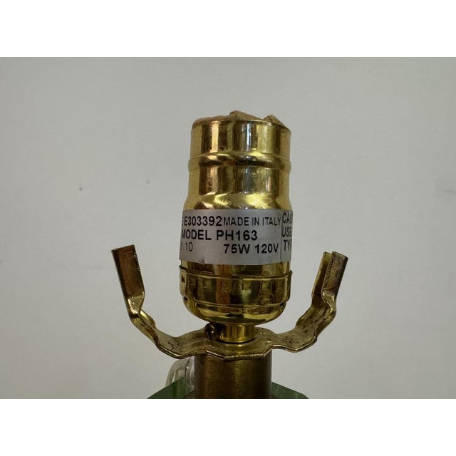 Murano Glass Diamond Table Lamp by Thomas Pheasant for Baker Furniture For Sale - Image 3 of 9