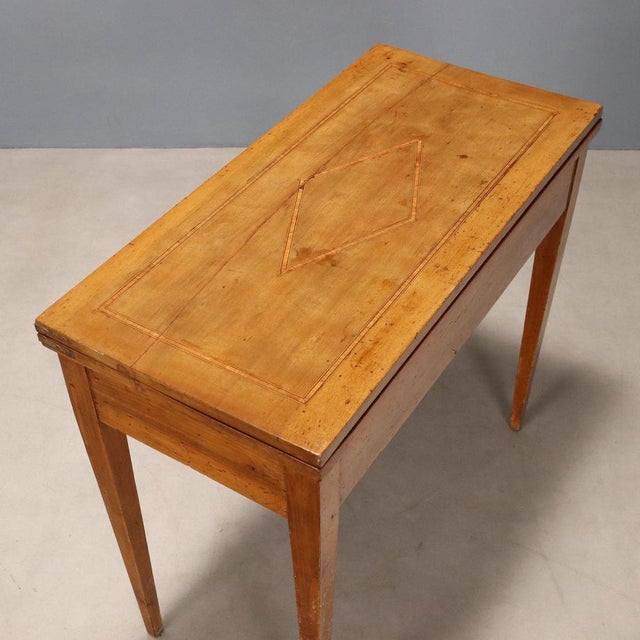 Directoire Game Table in Walnut For Sale - Image 6 of 10