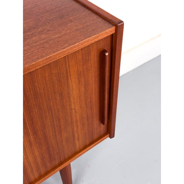 Purple Vintage Sideboard in Teak with Drawers and Sliding Doors, 1960s For Sale - Image 8 of 18