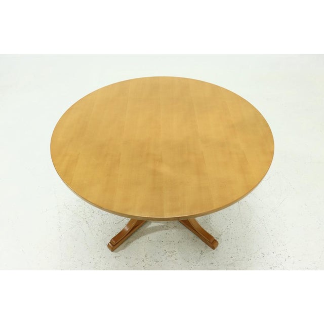 Architectural Round Bentwood Dining Table, 1980s For Sale - Image 4 of 10