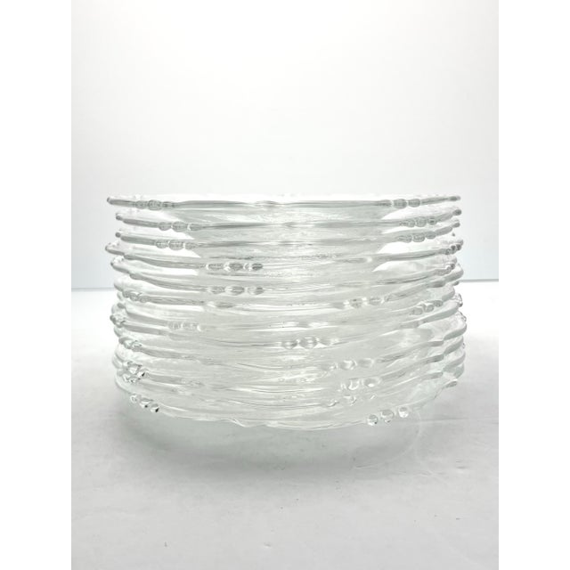 1940s Heisey “Orchid” Set of 12 Etched Glass Plates For Sale In Dallas - Image 6 of 7
