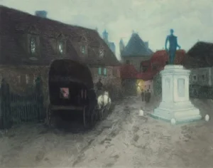 Frits Thaulow, Grev Wedels Plass, Color Lithograph