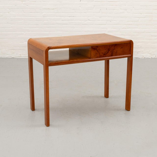 Art Deco Italian Burl Wood Desk, 1930s For Sale - Image 6 of 16
