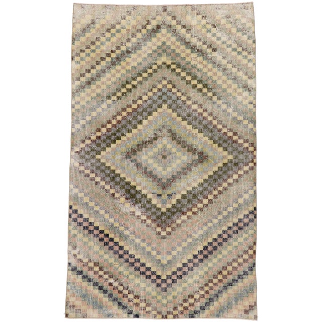 Vintage Turkish Sivas Rug - 05'07 X 09'02 For Sale - Image 10 of 10