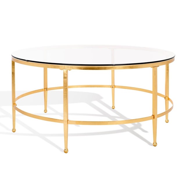 Edmund Cocktail Table - Gold For Sale In Philadelphia - Image 6 of 7