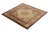 Art Deco Antique Peking Rug Beige Brown Medallion Chinese Art Deco Design For Sale - Image 3 of 5