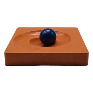 Orange Spiros Ashtray by Eleonora Peduzzi Riva for Artemide, Italy, 1969 For Sale